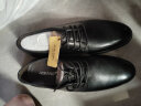 奥康（Aokang）男鞋牛皮皮鞋男士商务正装圆头系带低帮鞋子 黑色（偏大一码） 40 实拍图