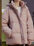 唐狮（TonLion）2025情侣羽绒服男女装连帽面包服加厚学生短款外套潮女款/暗粉 M 实拍图