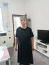 莎妮朵罗大码女装胖妹妹夏装新品胖mm短袖微胖收腰显瘦遮肚子连衣裙17038 黑色 4XL建议175-190斤穿着 实拍图