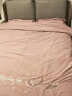 忆自然60支全棉四件套纯棉欧式裸睡双人被套床单床上用品 浅豆沙 1.5m床单四件套适合200*230被芯 实拍图