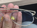 卓川近视眼镜男大框双梁飞行员蛤蟆镜眼镜框女防蓝光平光镜可配度数 黑金 配1.56非球面防蓝光镜片 实拍图