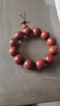红心老桃木手串雷击木佛珠手链把件念珠原木原色不上柒不褪色 男士单珠直径20mm 带佛头三通 实拍图