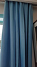 赫伊莎 成品窗帘客厅卧室新款轻奢防晒遮阳帘现代简约保暖飘窗帘 生态麻-蔚蓝色【不含杆轨】 挂钩款-2.0米宽*2.4米高/1片 实拍图