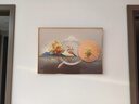 墨派餐厅装饰画现代简约饭厅横幅挂画轻奢饭厅背景墙厨房壁画免打孔 福星高照 70*50cm【晶瓷】 实拍图