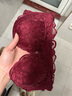 曼可娇内衣女小胸罩聚拢调整型bra少女日系收副乳上托无钢圈文胸套装 酒红套装 S 32/70(AB通杯厚约2.5CM) 实拍图