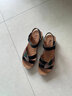 啄木鸟妈妈凉鞋真皮中老年50岁夏季新款女士软底女鞋中年平底老人防滑女 黑色 38 实拍图