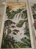 名人字画招财山水画靠山图国画客厅办公室装饰画中堂玄关走廊挂画竖幅卷轴 迎客松 卷轴180*80CM 实拍图