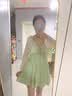 妙奕嘉泳衣女士游泳连衣泳衣女夏季新款比基尼遮肚显瘦保守泳装女套装 果绿泳衣+外套【建议70-110斤】 实拍图