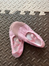 智友伴儿童舞蹈鞋女童软底练功鞋帆布免系带芭蕾舞鞋跳舞考级专用鞋粉色 实拍图