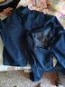 桑鲁卓夏季牛仔工作服套装男长半袖纯棉工衣电焊电力作业舒适劳保服定制 四兜款（长袖套装） L170 实拍图