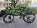 哈洛BMX小轮车DOWNTOWN DLX街式花式自行车20寸自由式自行车HARO单车 军绿色配前后刹车及万向转 实拍图