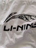 李宁（LI-NING）短袖t恤男装夏季新款棉质吸湿透气运动半袖男上衣圆领logo运动服 标准白 L/175 实拍图