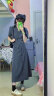 镜莎西装连衣裙2024夏季新款灰色减龄设计感不规则气质时尚韩系中长裙 裙子+上衣 均码（可备注码数） 晒单实拍图