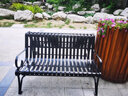 科恩德公园椅户外长椅子铁艺小区广场庭院双人靠背休息金属铁椅室外座椅 GY-20铁艺椅-1.2米（散件发货） 实拍图