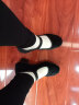 铁箭（TIEJIAN） 舞蹈鞋女民间鞋带跟广场舞鞋成人教师鞋新疆民族舞秧歌布老年鞋 黑色实跟 34 实拍图