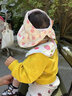 蒂乐 婴儿帽子夏季薄款男童女童遮阳帽儿童防晒帽太阳帽宝宝夏款渔夫帽 温蒂波点-粉 【头围45-50cm可戴】建议年龄5个月-2岁 实拍图
