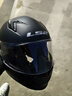 LS2摩托车头盔男女全盔四季赛车防雾3C跑盔卡丁车四季安全帽FF358 哑黑(赠防雾贴+头套) XXXL(建议61-62头围） 实拍图