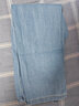 皇呈牛仔裤男裤子男士春秋夏季高街潮牌宽松潮流直筒裤弹力休闲裤长裤 中蓝色 L 建议105-115斤 实拍图
