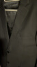 席臣加肥加大码西装外套休闲男宽松商务西服显瘦特大号胖子肥佬西服套装 黑色单西 4XL（190-210斤） 晒单实拍图