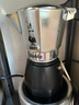 比乐蒂（Bialetti）【百年品牌】摩卡壶 双阀高压手冲咖啡壶意式浓缩手动咖啡机送礼 4杯份+4.0电陶炉(雅致银) 170ml 实拍图