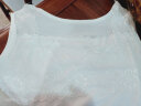 妙麦乐2件装夏季蕾丝花边吊带背心女胖MM150斤内搭打底衫上衣女 白色+白色 大码建议(120-150斤) 实拍图