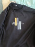 啄木鸟（TUCANO）卫衣男士潮流宽松圆领长袖t恤学生时尚休闲套头上衣男 黑色A 3XL  实拍图
