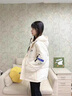 托玛菲 冬季棉服女韩版宽松加厚面包服2022年新款冬装短款学生棉袄显瘦连帽羽绒棉衣外套小个子冬天衣服 米白色 S 实拍图