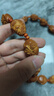 盘道 橄榄核手串 十八罗汉文玩手串橄榄核雕挂脖 苏工大师周林手工雕刻 1.8*2.1cm 实拍图