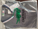 卡帝乐鳄鱼（CARTELO）短袖T恤男2024春夏季休闲短袖男士上衣服polo打底衫 深灰色 L  实拍图