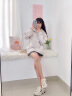 QGF小个子运动冲锋上衣女春秋季新款休闲连帽宽松小众潮牌夹克外套女 卡其色 M 实拍图