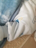 童泰婴儿秋冬衣服夹棉爬服0-1岁宝宝棉服连体衣哈衣 蓝色云朵 73cm 实拍图