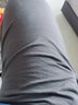 VeniMasee男士睡裤纯棉短裤男夏天超薄款宽松大码大裤衩男生睡觉运动家居裤 纯色：宝蓝+深灰 2XL 【建议170-200斤】 实拍图