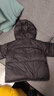 左西男童羽绒服2025冬季新款儿童三防加厚面包服长款外套 黑色110 实拍图