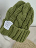慕衣宾士帽子冬季女韩版显脸小毛线帽女大头围显白针织帽女潮牌保暖冷帽 绿色 实拍图