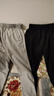 安踏（ANTA） 加绒运动裤女子加厚防寒保暖外穿宽松束脚长裤黑色休闲卫裤子 -1基础黑【加绒保暖】 M /165 实拍图