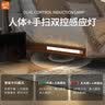 智特免线超薄充电人体感应智能灯主卧镜前灯浴室卫生间衣柜小夜灯 黑色【白光+人感+常亮】 实拍图