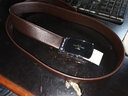 七匹狼皮带男士真皮情人节裤腰带商务加长头层牛皮七夕礼物送男友老公 魅力啡色带身礼盒装 实拍图