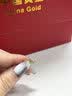 中国黄金（CHINA GOLD）黄金耳环女足金时尚素圈养耳洞耳饰七夕情人节生日礼物送女友 足金耳环【一对】约0.65g【品牌礼盒】 实拍图