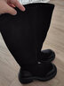 天美意鞋子女鞋商场同款粗跟增高显瘦弹力长靴女时装靴CPB80DG3 黑色 36 实拍图