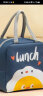 班哲尼饭盒袋保温大号便携手提耐用上班族便当包小学生帆布大容量饭盒包 实拍图