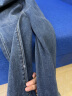 真维斯（JEANSWEST）牛仔裤女微喇2024夏季小个子高腰显瘦马蹄喇叭女裤子复古蓝S 实拍图