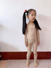 艾舞戈儿童舞蹈服女春秋保暖演出打底衣女童练功紧身打底衫隐形跳舞上衣 【高弹连脚套装 - 春秋】- 浅肉色 100 M码 高95-115cm重25-40斤 实拍图