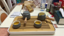 南山先生 茶具套装家用陶瓷简约日式功夫茶具便携礼盒 轻奢送礼黑陶茶杯侧把茶壶小型干泡茶盘 莫兰灰双侧把+六杯+茶叶罐 实拍图