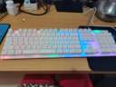 前行者GX30Z真机械手感游戏键盘鼠标套装有线静音薄膜键鼠台式电脑网吧笔记本办公背光USB外接外设 白色彩虹背光单键盘【加厚升级版】 实拍图