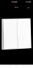 罗格朗开关插座面板 画采系列陶瓷白86型暗装 二位双控 晒单实拍图