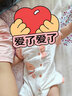舒贝怡2件装婴儿衣服夏季薄款新生儿连体衣短袖哈衣儿童爬服粉色59CM 实拍图