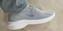 双星八特跑步鞋男春秋透气百搭运动鞋子男轻便上班休闲鞋工作男鞋 浅灰 39 实拍图