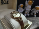 安妮克莱因ANNE KLEIN欧美AK手表女学生小表盘复古石英腕表圆盘轻奢运动腕表 皮革表带米色表盘10-9442CHHY 实拍图