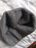 春秋薄款羊绒围脖男女套头护颈纯色保暖脖套防寒针织围巾百搭假领 浅灰色 实拍图