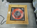 湘威烤火盆家用暖脚器电火盆实木取暖器桌下烤脚电火炉烘脚正方形大功率电暖炉烤火炉烤火器小太阳 简约原木色48*48 升级碳晶盘发热 实拍图